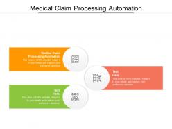Medical claim processing automation ppt powerpoint presentation infographics cpb