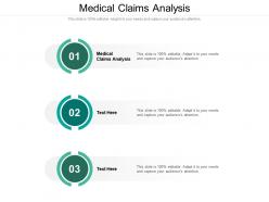 Medical claims analysis ppt powerpoint presentation model example cpb