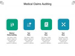 Medical claims auditing ppt powerpoint presentation file demonstration cpb