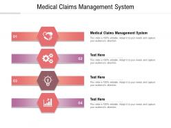 Medical claims management system ppt powerpoint presentation shapes cpb