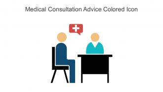Medical Consultation Advice Colored Icon In Powerpoint Pptx Png And Editable Eps Format