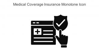 Medical Coverage Insurance Monotone Icon In Powerpoint Pptx Png And Editable Eps Format