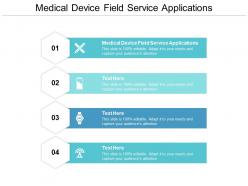 Medical device field service applications ppt powerpoint presentation professional design cpb