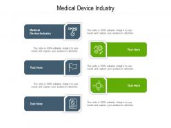Medical device industry ppt powerpoint presentation show portfolio cpb