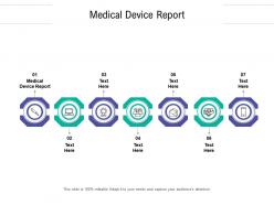 Medical device report ppt powerpoint presentation file design ideas cpb