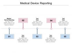 Medical device reporting ppt powerpoint presentation icon examples cpb