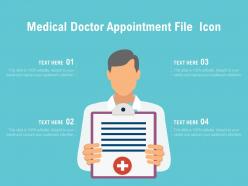 Medical doctor appointment file icon