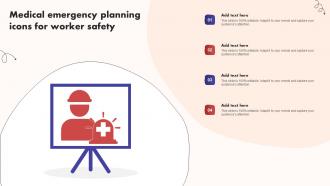 Medical Emergency Planning Icons For Worker Safety