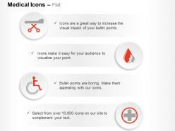 Medical emergency treatment symbols ppt icons graphics