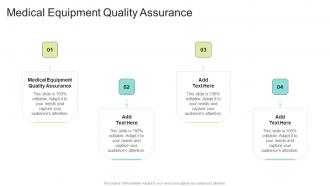 Medical Equipment Quality Assurance In Powerpoint And Google Slides Cpb