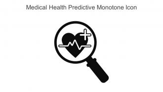 Medical Health Predictive Monotone Icon In Powerpoint Pptx Png And Editable Eps Format