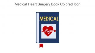 Medical Heart Surgery Book Colored Icon In Powerpoint Pptx Png And Editable Eps Format