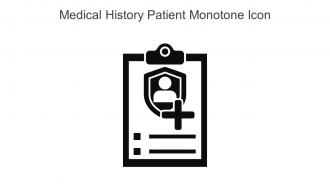Medical History Patient Monotone Icon In Powerpoint Pptx Png And Editable Eps Format