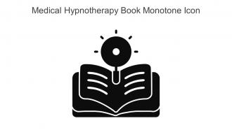 Medical Hypnotherapy Book Monotone Icon In Powerpoint Pptx Png And Editable Eps Format