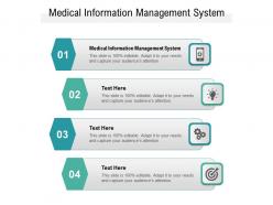 Medical information management system ppt powerpoint presentation portfolio brochure cpb