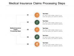 Medical insurance claims processing steps ppt powerpoint presentation infographic template master slide cpb