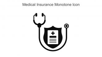 Medical Insurance Monotone Icon In Powerpoint Pptx Png And Editable Eps Format