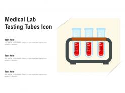 Medical lab testing tubes icon