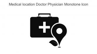 Medical Location Doctor Physician Monotone Icon In Powerpoint Pptx Png And Editable Eps Format
