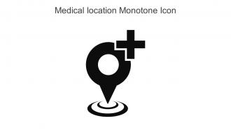 Medical Location Monotone Icon In Powerpoint Pptx Png And Editable Eps Format