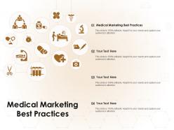 Medical marketing best practices ppt powerpoint presentation ideas slideshow