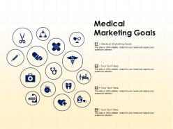 Medical marketing goals ppt powerpoint presentation show shapes
