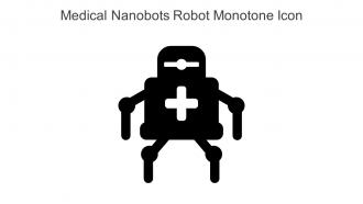 Medical Nanobots Robot Monotone Icon In Powerpoint Pptx Png And Editable Eps Format