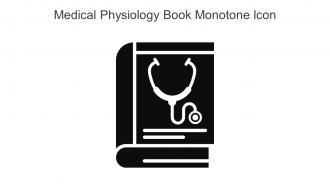 Medical Physiology Book Monotone Icon In Powerpoint Pptx Png And Editable Eps Format