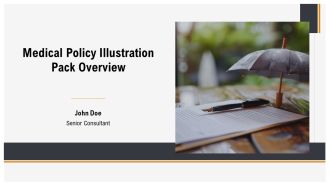 Medical Policy Illustration Pack Overview PPT Template AT