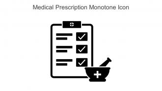 Medical Prescription Monotone Icon In Powerpoint Pptx Png And Editable Eps Format