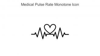 Medical Pulse Rate Monotone Icon In Powerpoint Pptx Png And Editable Eps Format