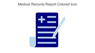 Medical Records Report Colored Icon In Powerpoint Pptx Png And Editable Eps Format