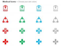 Medical report doctor association medical symbol ppt icons graphics