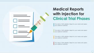 Medical Reports With Injection For Clinical Trial Phases