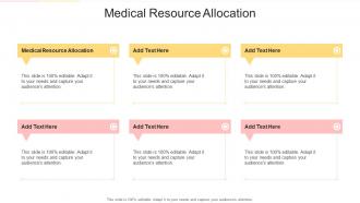 Medical Resource Allocation In Powerpoint And Google Slides Cpb