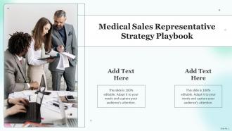 Medical Sales Representative Strategy Playbook Medical Sales Representative Strategy Playbook
