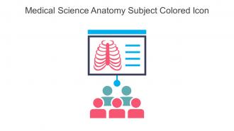 Medical Science Anatomy Subject Colored Icon In Powerpoint Pptx Png And Editable Eps Format