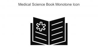Medical Science Book Monotone Icon In Powerpoint Pptx Png And Editable Eps Format