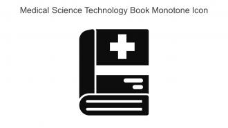 Medical Science Technology Book Monotone Icon In Powerpoint Pptx Png And Editable Eps Format