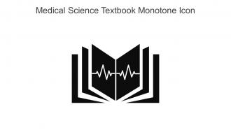 Medical Science Textbook Monotone Icon In Powerpoint Pptx Png And Editable Eps Format