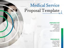 Medical Service Proposal Template Powerpoint Presentation Slides