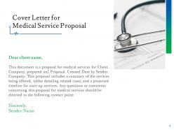 Medical service proposal template powerpoint presentation slides