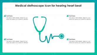 Medical Stethoscope Icon For Hearing Heart Beat