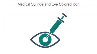 Medical Syringe And Eye Colored Icon In Powerpoint Pptx Png And Editable Eps Format
