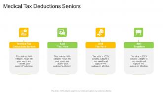 Medical Tax Deductions Seniors In Powerpoint And Google Slides Cpb