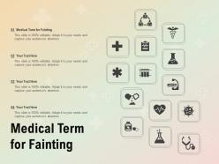 Medical term for fainting ppt powerpoint presentation file design ideas