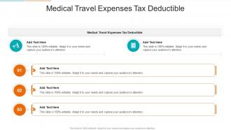 Medical Travel Expenses Tax Deductible In Powerpoint And Google Slides Cpb