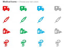 Medical van syringe medicine medical symbol ppt icons graphics