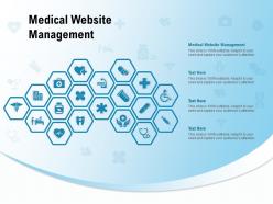 Medical website management ppt powerpoint presentation outline design inspiration