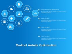 Medical website optimization ppt powerpoint presentation file slide portrait
